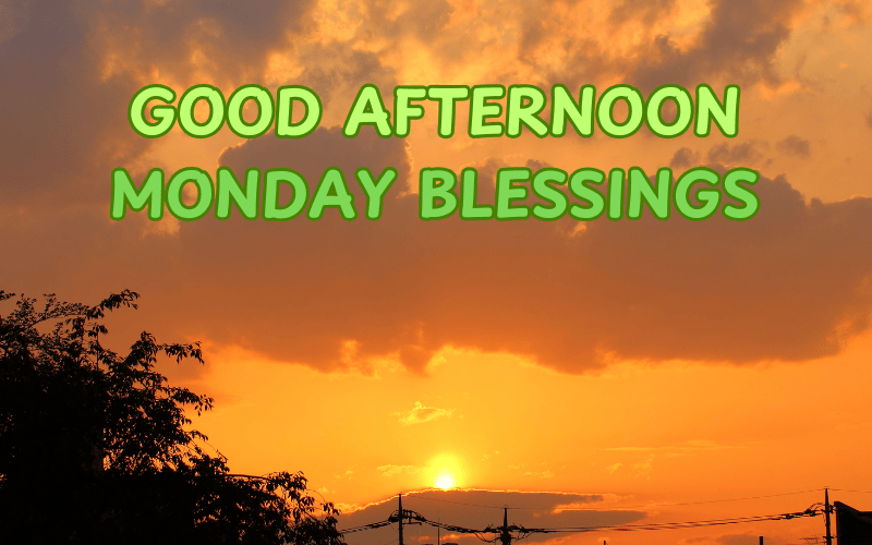 good afternoon monday blessings